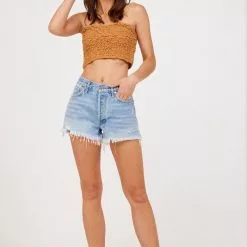 Hausen Smocked Tube Top New