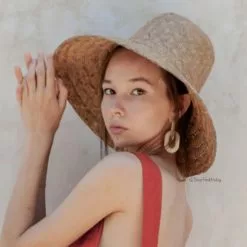 Pink Haley New Madison Bucket Straw Hat