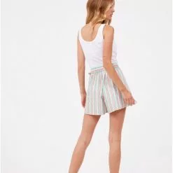 Hausen Striped Wrap Skort New