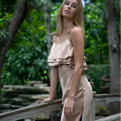 HEMLINE New Frida Ruffle Long In Gold