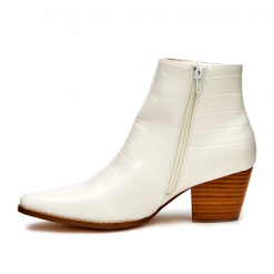 Matisse Sustainable Spade Bootie White Croc
