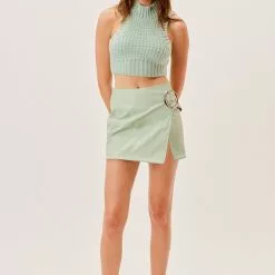 For Love And Lemons Dominique Crop Tank Sweater Sustainable