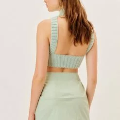 For Love And Lemons Dominique Crop Tank Sweater Sustainable