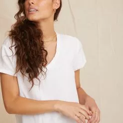 Bella Dahl V Neck SS Tee Shirt