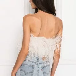 Lamarque Zaina Feather Top In Bone
