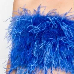 Lamarque Zaina Feather Top In Cobalt New