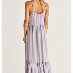 Z Supply New Lido Slub Midi Dress - Lavender Ash