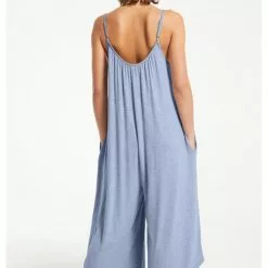 Z Supply New The Flared Jumpsuit - Ocean