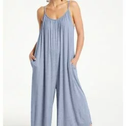 Z Supply New The Flared Jumpsuit - Ocean