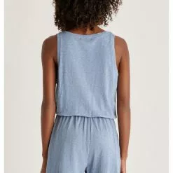 Z Supply Demi Slub Romper New
