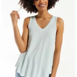 Z Supply Vagabond Tank In Sky Grey New