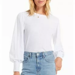 Nation LTD Sustainable Emery Long-sleeve Top In White