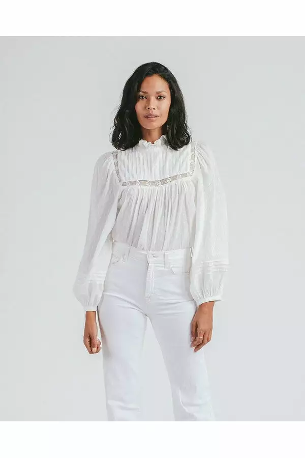Cleobella Amita Blouse In White New 1 Cleobella Amita Blouse In White New