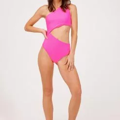 Beach Riot PRE-SELL Celine 1 Piece - Neon Pink