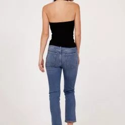 Bobi Keyhole Hater Crop Top New