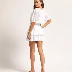 Cleobella Bri Mini Dress In White