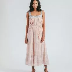 Cleobella Sustainable Cassandra Midi Dress In Scallop