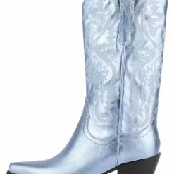 Jeffrey Campbell Dagget Boot In Light Blue Metallic
