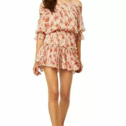 Misa Darla Dress In Poppy Allover