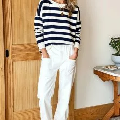 Emerson Fry Orchard Pant In Ivory Hemp Sustainable