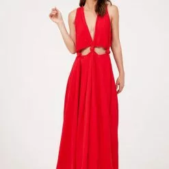 Farm Rio New Cutout Midi Dress