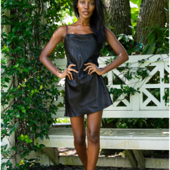 Hemline Exclusive Frida Dress In Black New