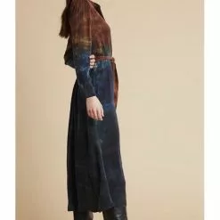 Bella Dahl Maxi Shirt Dress In Autumn Sky