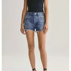 AGOLDE Parker Vintage Cut Off Shorts In Lowkey Sustainable