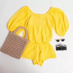 Michael Stars New Patsy Square Neck Puff Top