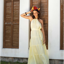 Bella Dahl Halter Maxi Dress Sustainable