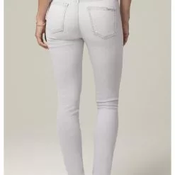 Citizens Of Humanity Rocket Crop Mid Rise Skinny In Marble Grey