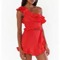 Show Me Your Mumu New Leni Ruffle Top