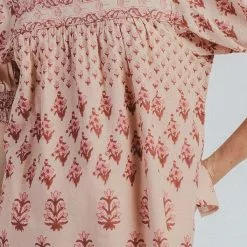 Cleobella Vivian Blouse In Gradient Block Print